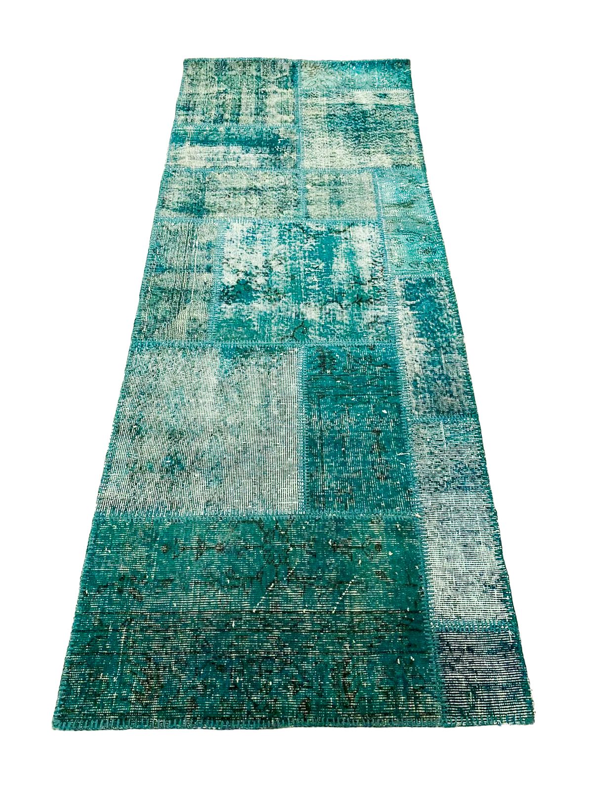 3x8 Blue Turkish Overdyed Runner