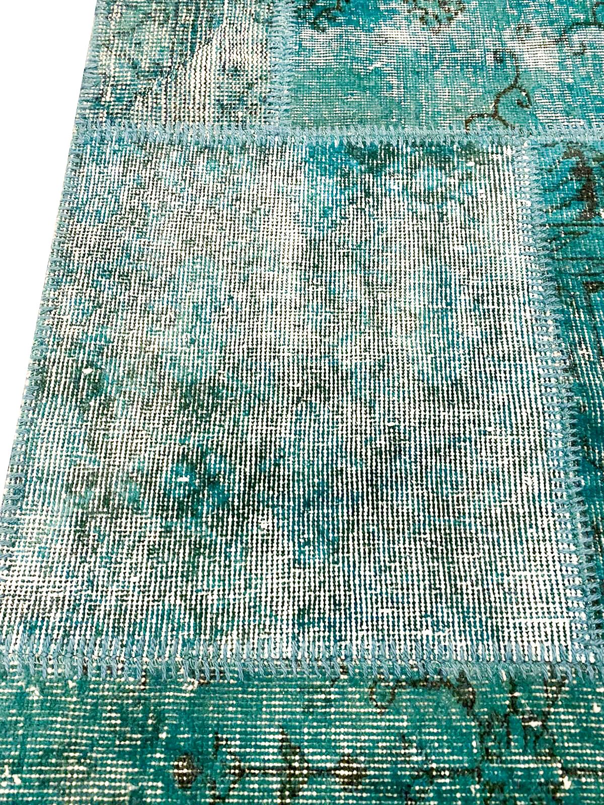 3x8 Blue Turkish Overdyed Runner