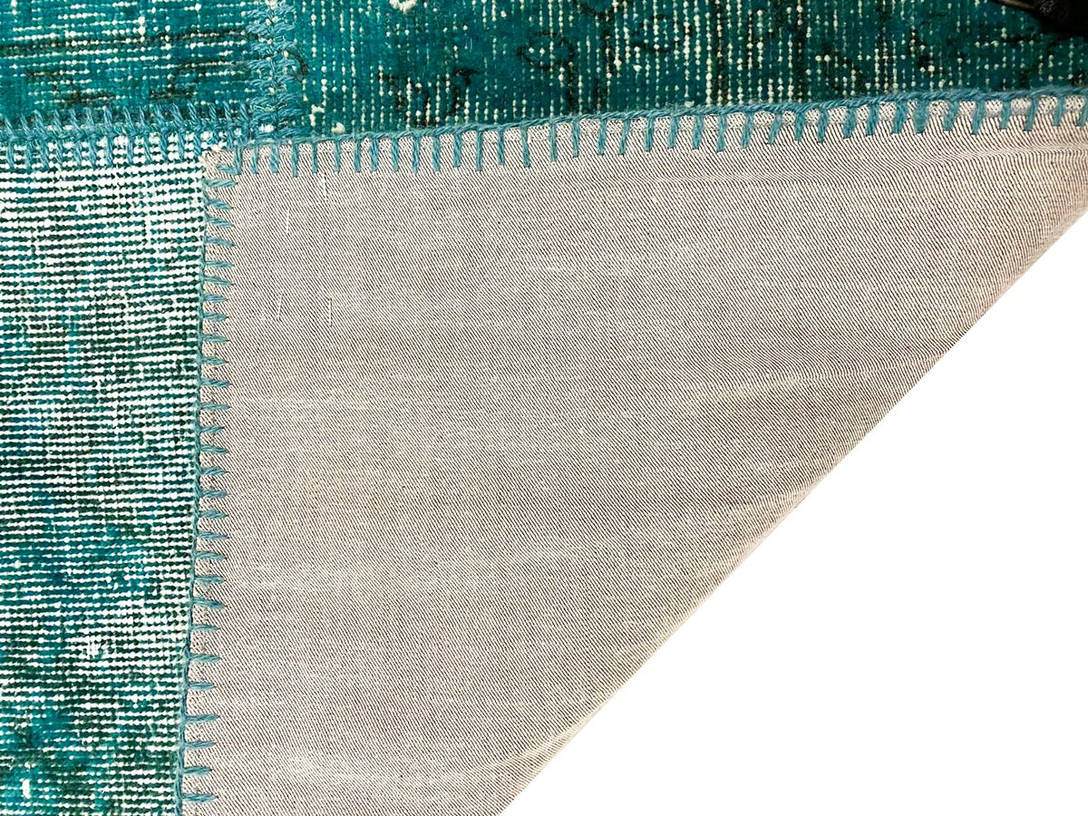 3x8 Blue Turkish Overdyed Runner