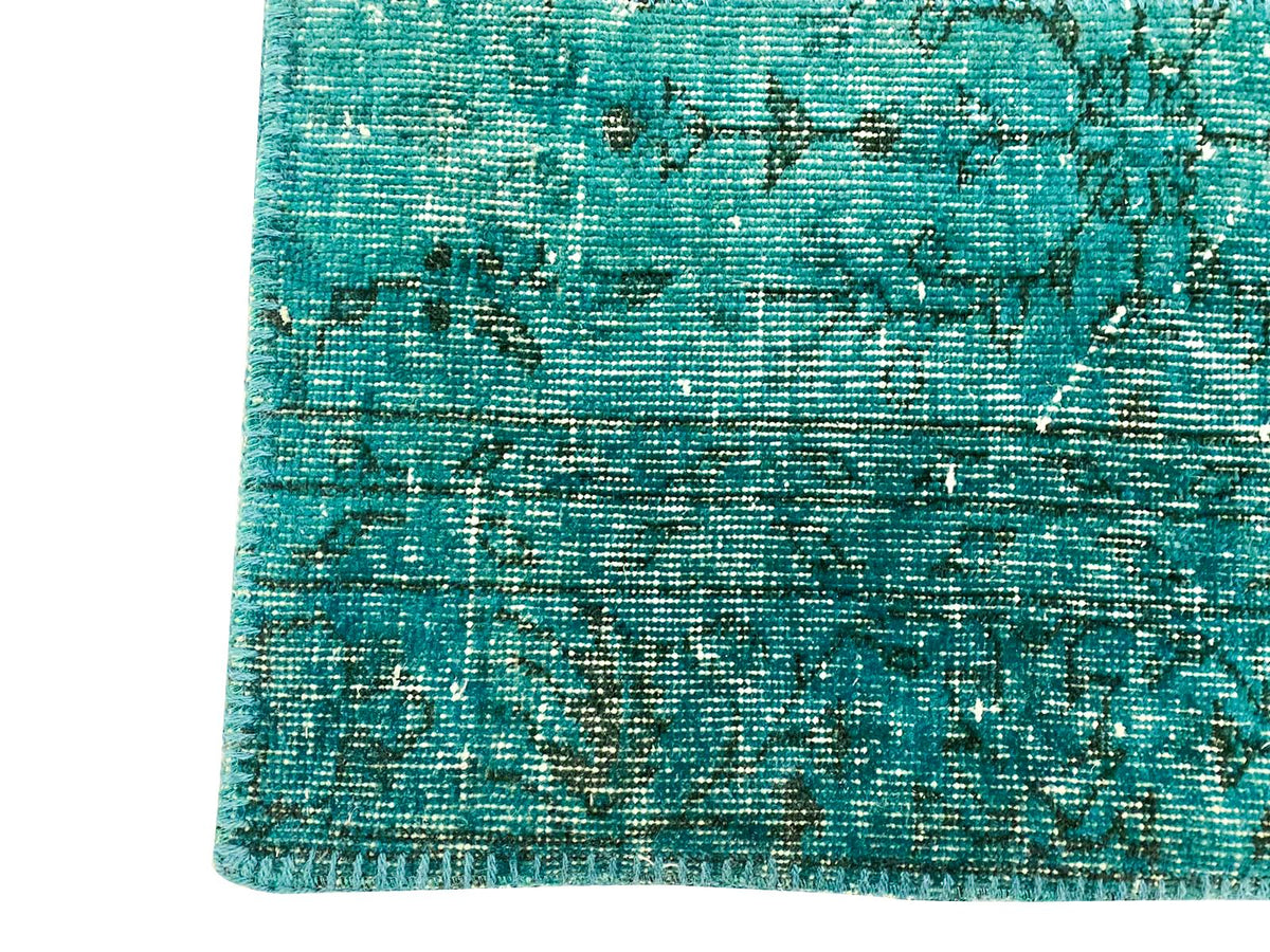 3x8 Blue Turkish Overdyed Runner