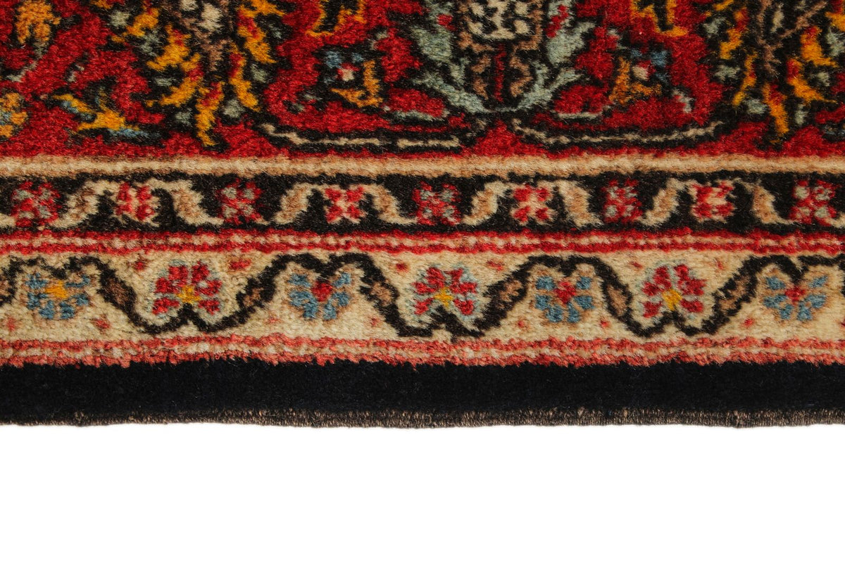 4x5 Navy and Red Traditional Rug