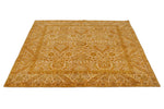 6x6 Ivory and Beige Turkish Oushak Rug