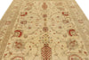 8x11 Ivory and Red Turkish Oushak Rug