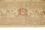 8x11 Ivory and Red Turkish Oushak Rug