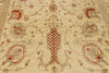 8x11 Ivory and Red Turkish Oushak Rug