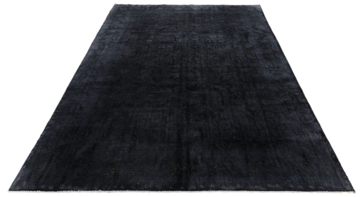 6x10 Charcoal Turkish Overdyed Rug