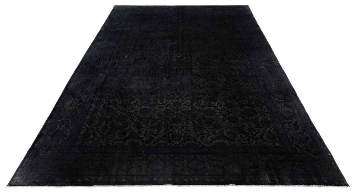 6x10 Charcoal Turkish Overdyed Rug