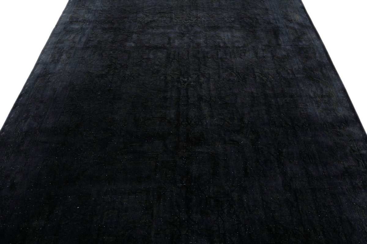 6x10 Charcoal Turkish Overdyed Rug
