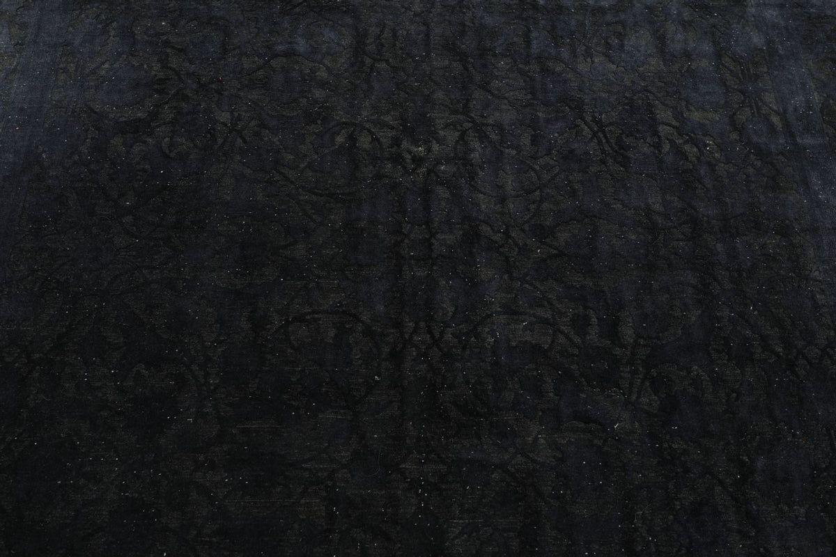 6x10 Charcoal Turkish Overdyed Rug