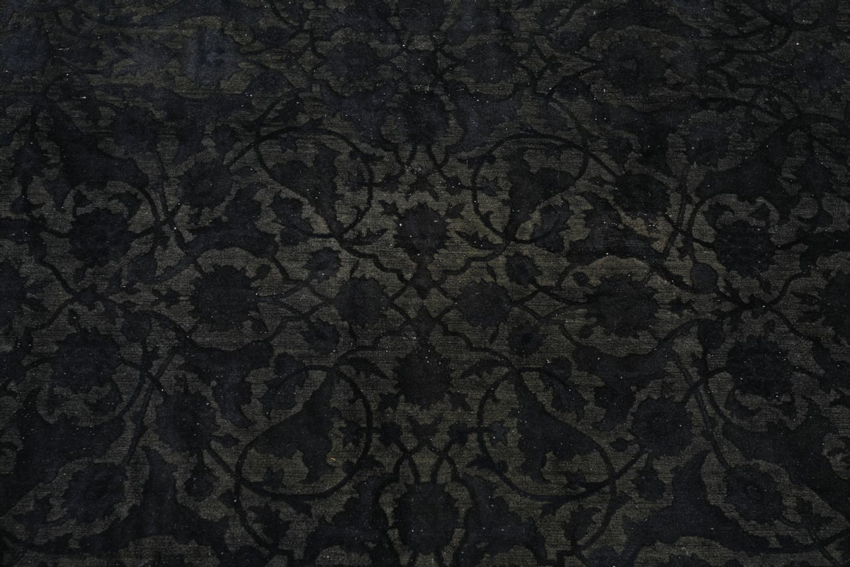 6x10 Charcoal Turkish Overdyed Rug