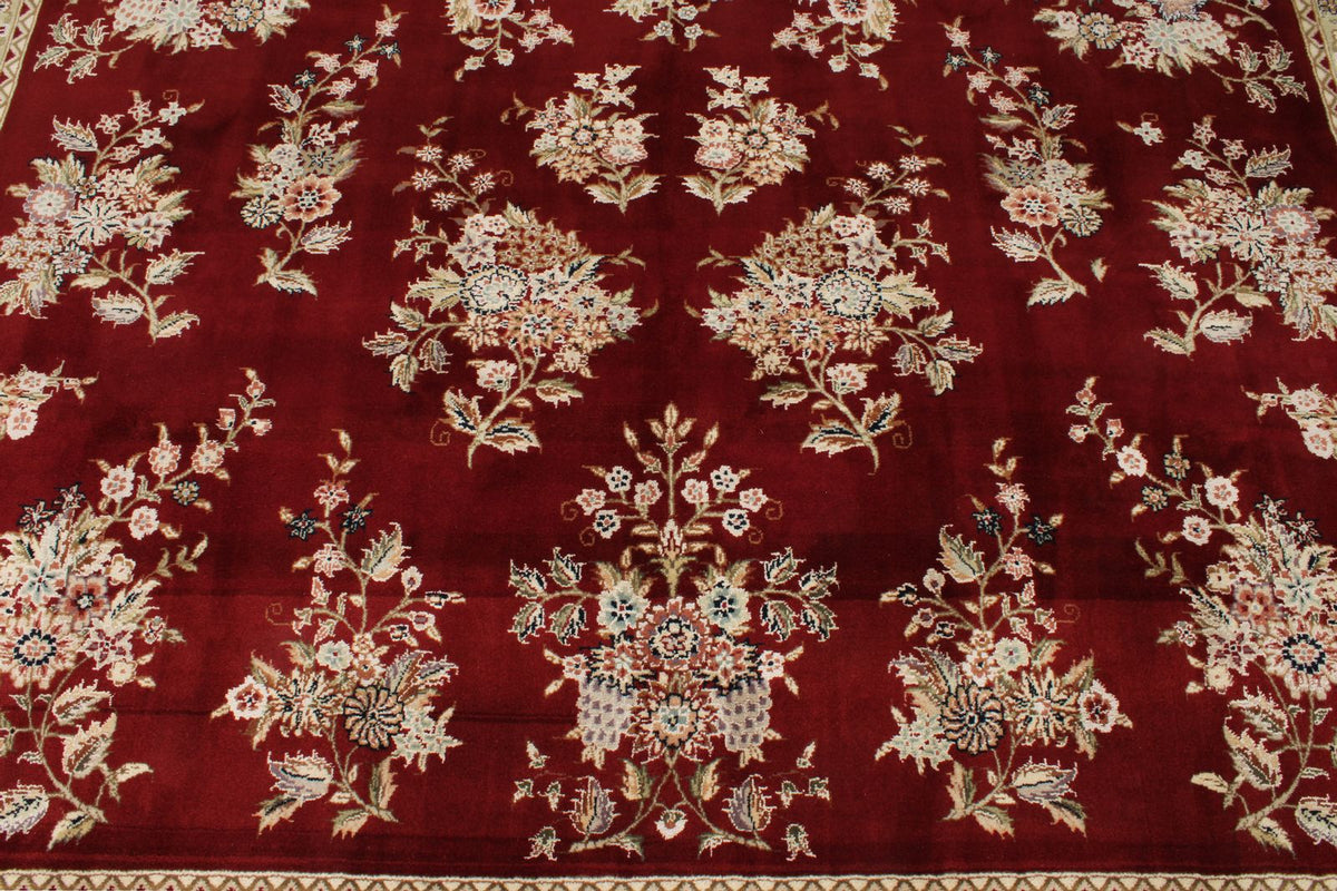 8x10 Red and Gold Turkish Traditional Rug