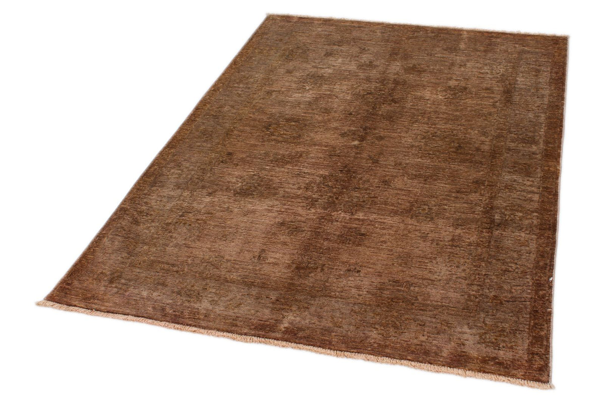 4x6 Beige and Brown Anatolian Traditional Rug