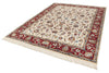 8x10 Ivory and Red Turkish Traditional Rug