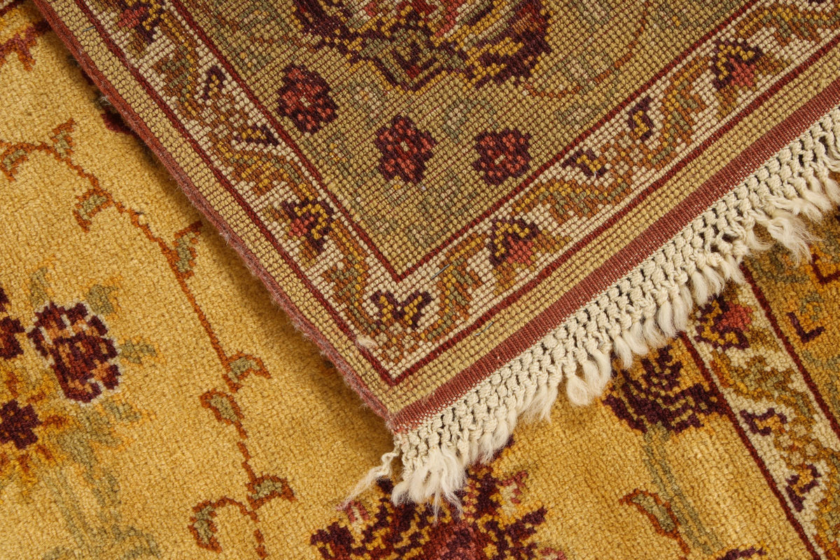 6x10 Gold Turkish Oushak Rug