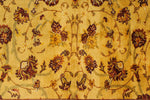 6x10 Gold Turkish Oushak Rug