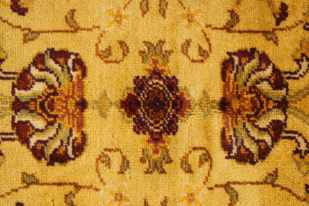 6x10 Gold Turkish Oushak Rug