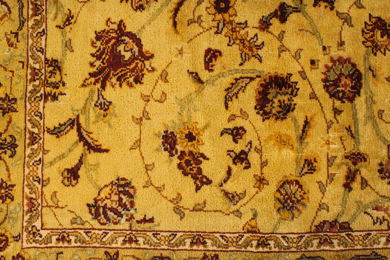 6x10 Gold Turkish Oushak Rug