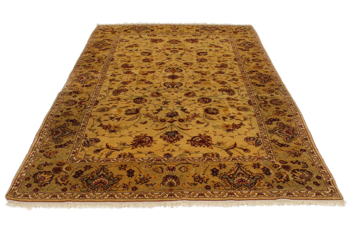 6x10 Gold Turkish Oushak Rug