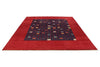 8x9 Red and Navy Turkish Oushak Rug