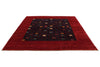 8x9 Red and Navy Turkish Oushak Rug