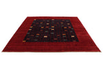 8x9 Red and Navy Turkish Oushak Rug