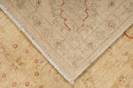 5x8 Ivory Turkish Oushak Rug