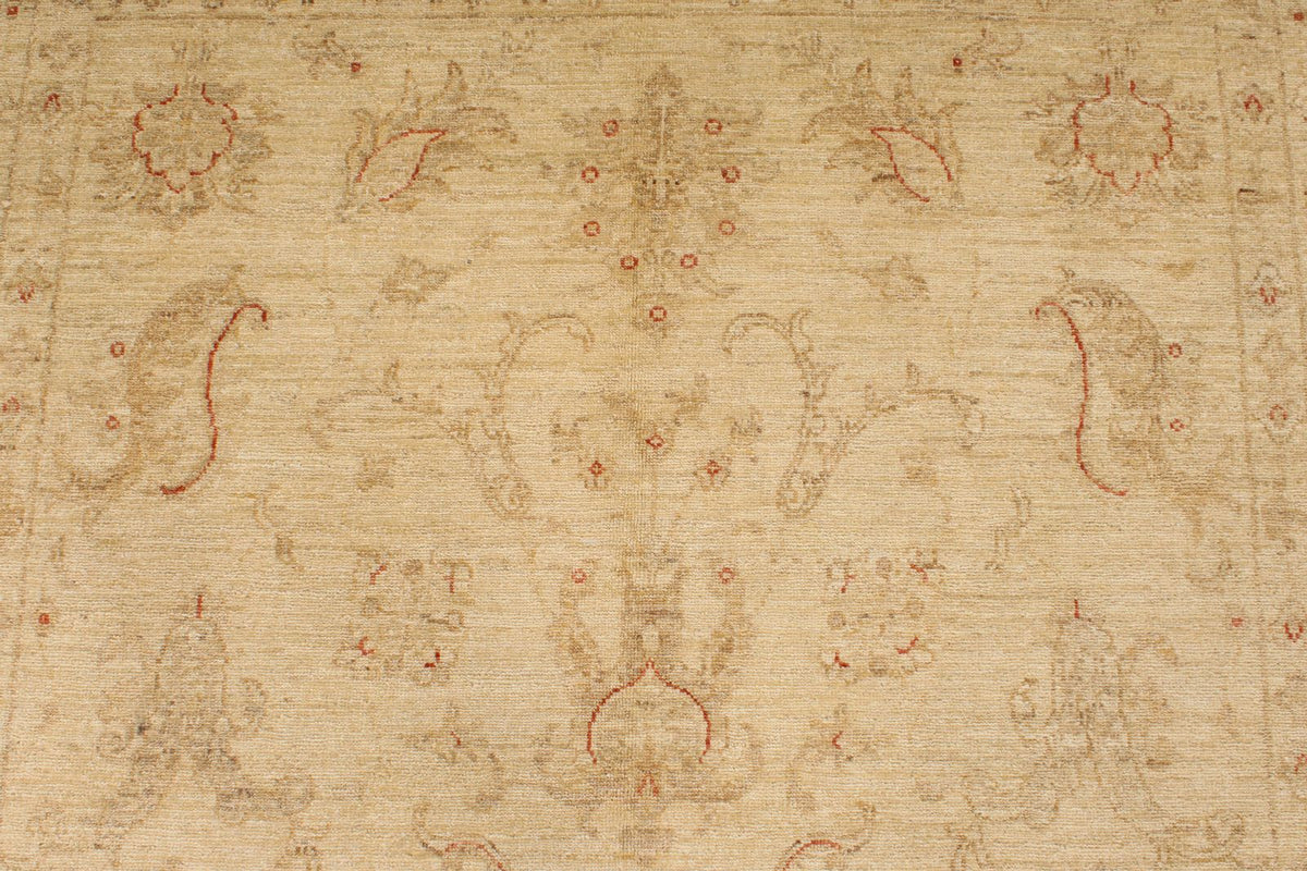 5x8 Ivory Turkish Oushak Rug
