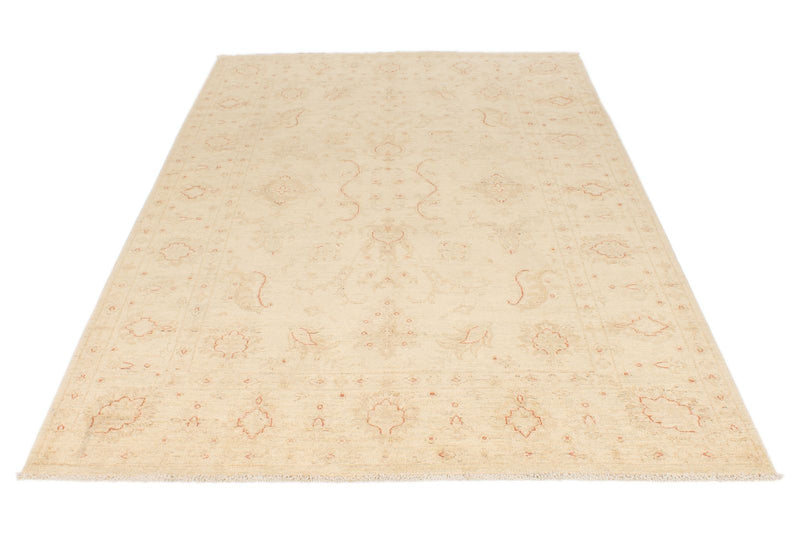 5x8 Ivory Turkish Oushak Rug