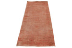 2x7 Pink Turkish Overdyed Rug