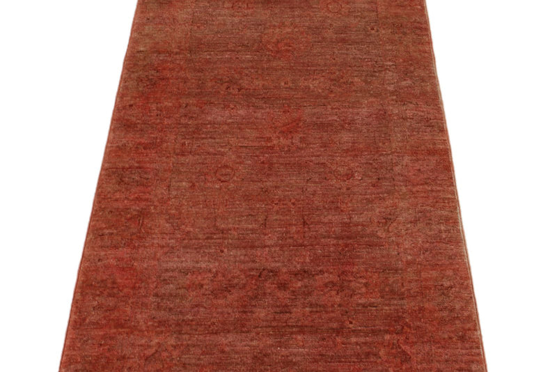 2x7 Pink Turkish Overdyed Rug