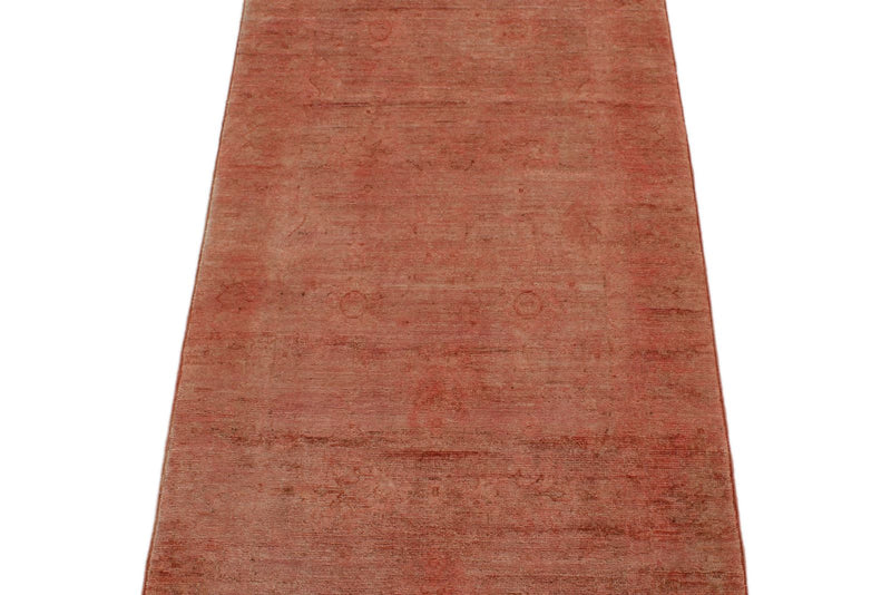 2x7 Pink Turkish Overdyed Rug