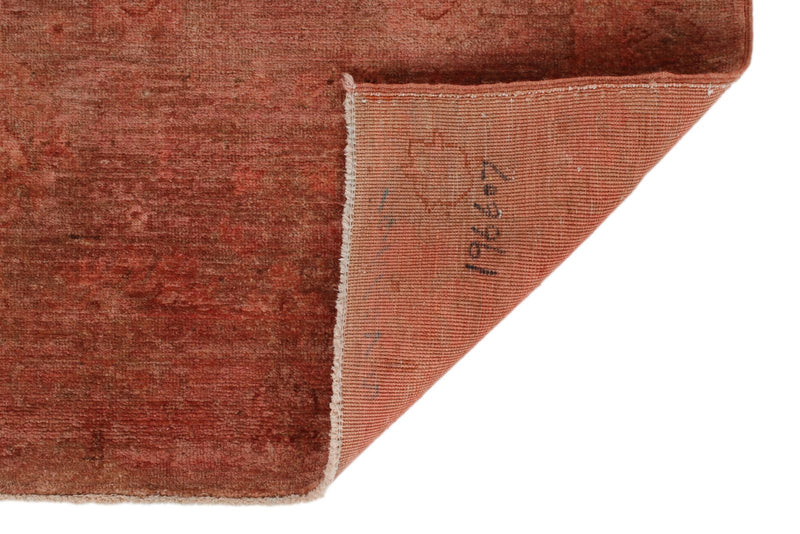 2x7 Pink Turkish Overdyed Rug