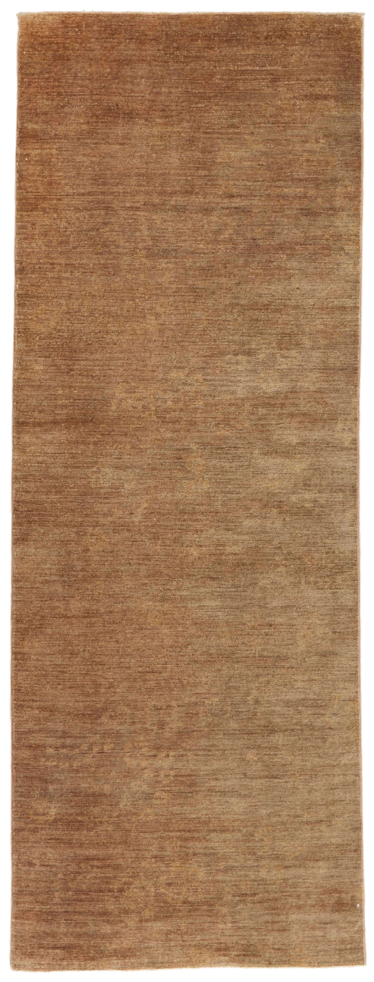 3x9 Light Brown and Brown Oushak Runner