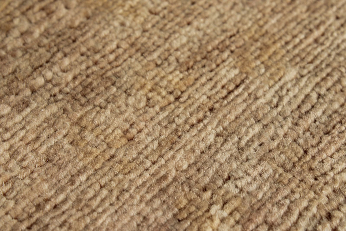 3x9 Light Brown and Brown Oushak Runner