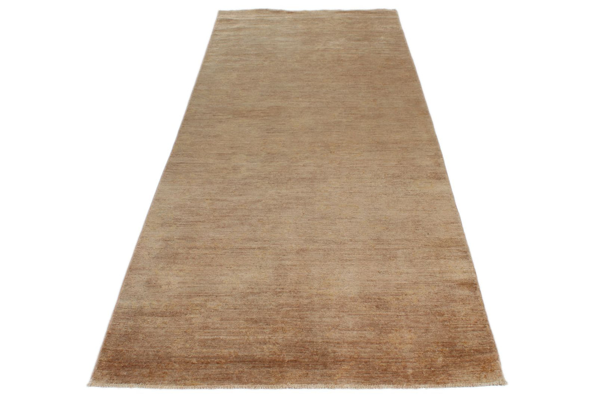 3x9 Light Brown and Brown Oushak Runner