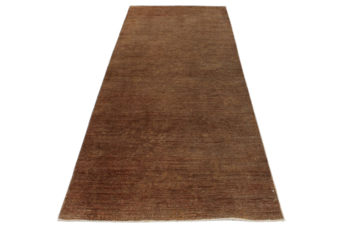 3x9 Light Brown and Brown Oushak Runner