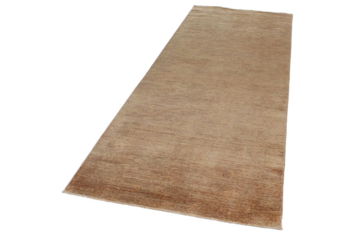 3x9 Light Brown and Brown Oushak Runner