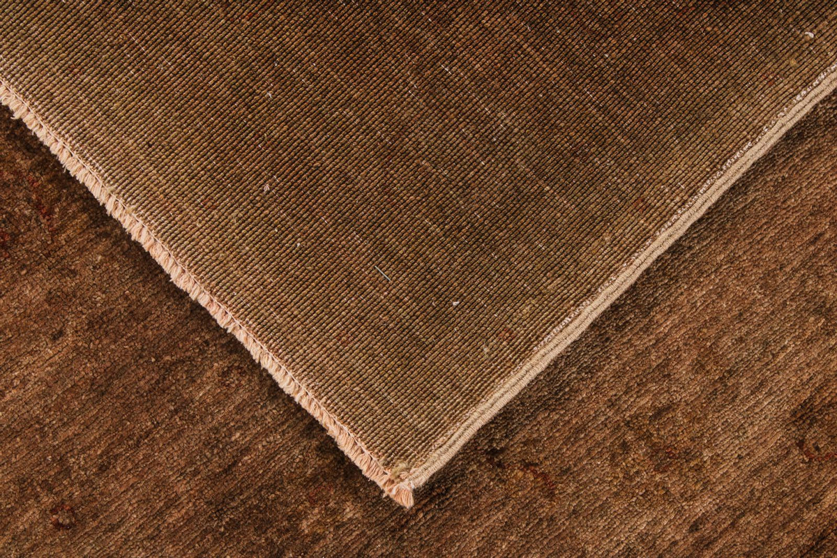 5x6 Brown Turkish Overdyed Rug