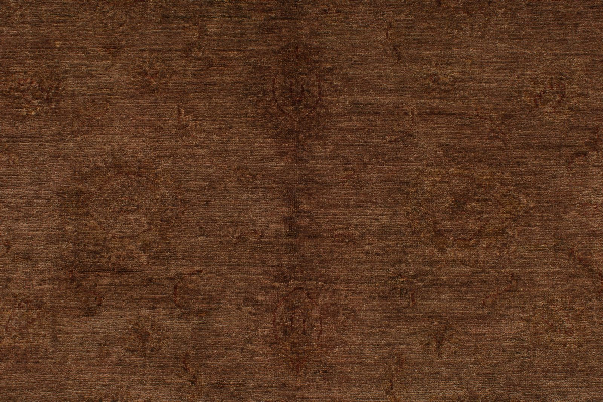 5x6 Brown Turkish Overdyed Rug
