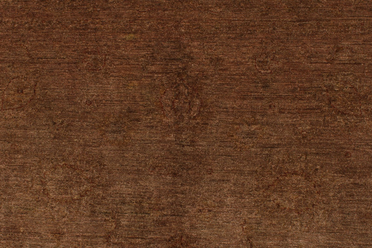 5x6 Brown Turkish Overdyed Rug