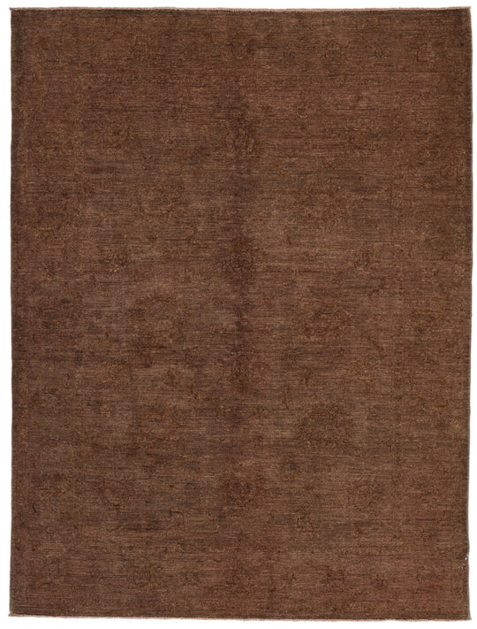 5x6 Brown Turkish Overdyed Rug