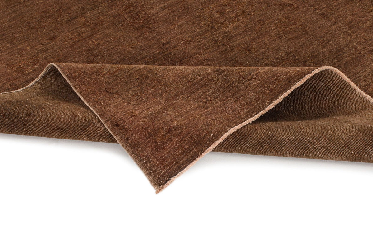 5x6 Brown Turkish Overdyed Rug