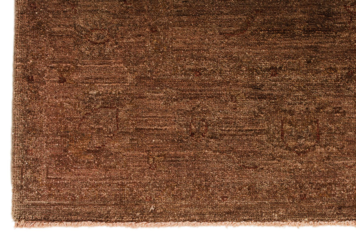 5x6 Brown Turkish Overdyed Rug