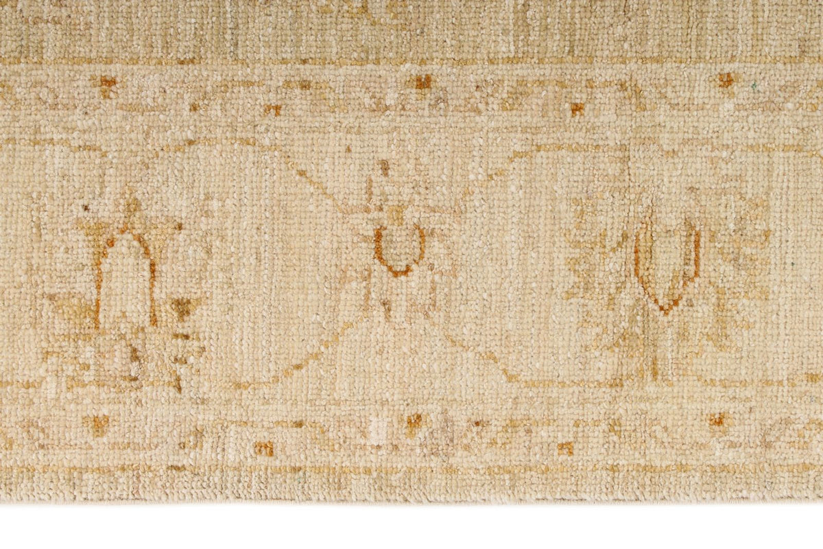 4x6 Light Brown and Ivory Turkish Oushak Rug