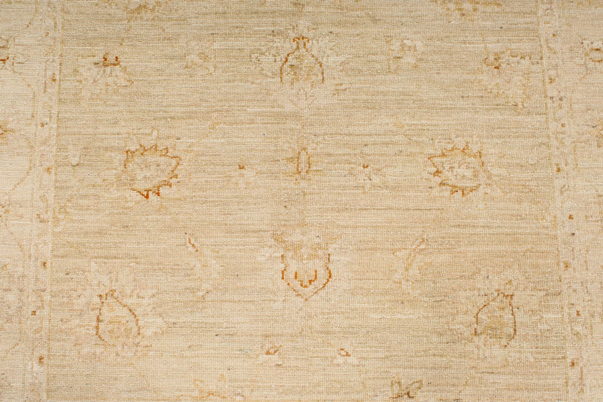 4x6 Light Brown and Ivory Turkish Oushak Rug