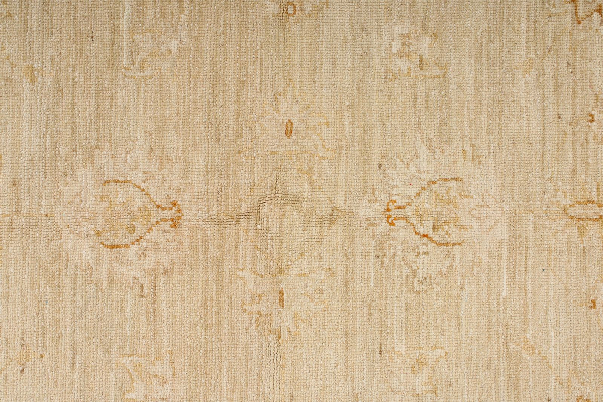 4x6 Light Brown and Ivory Turkish Oushak Rug