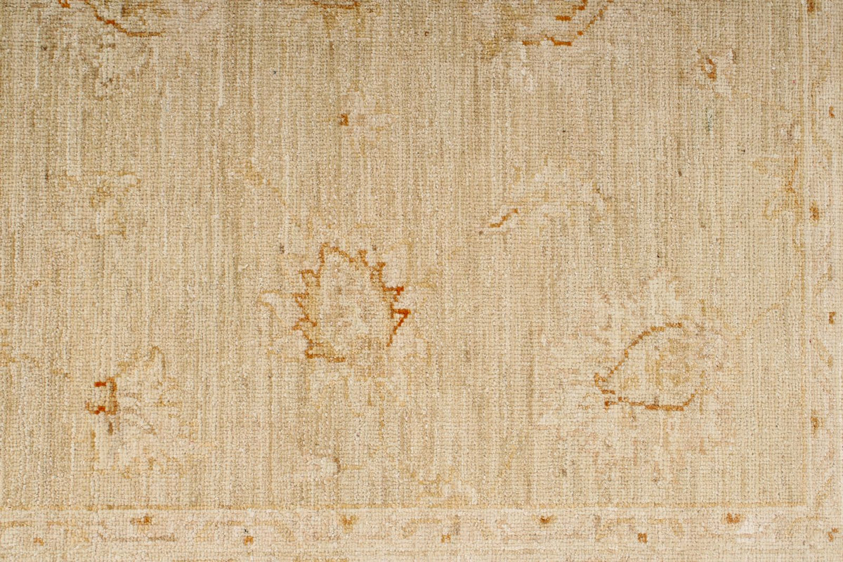 4x6 Light Brown and Ivory Turkish Oushak Rug