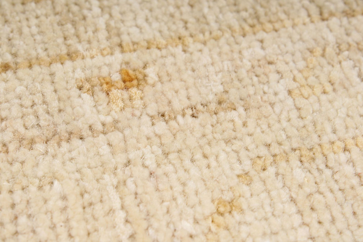 4x6 Light Brown and Ivory Turkish Oushak Rug