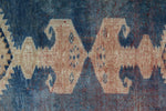 3x14 Navy and Ivory Anatolian Tribal Runner