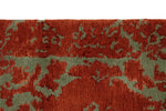 8x10 Rust and Green Turkish Traditional Rug